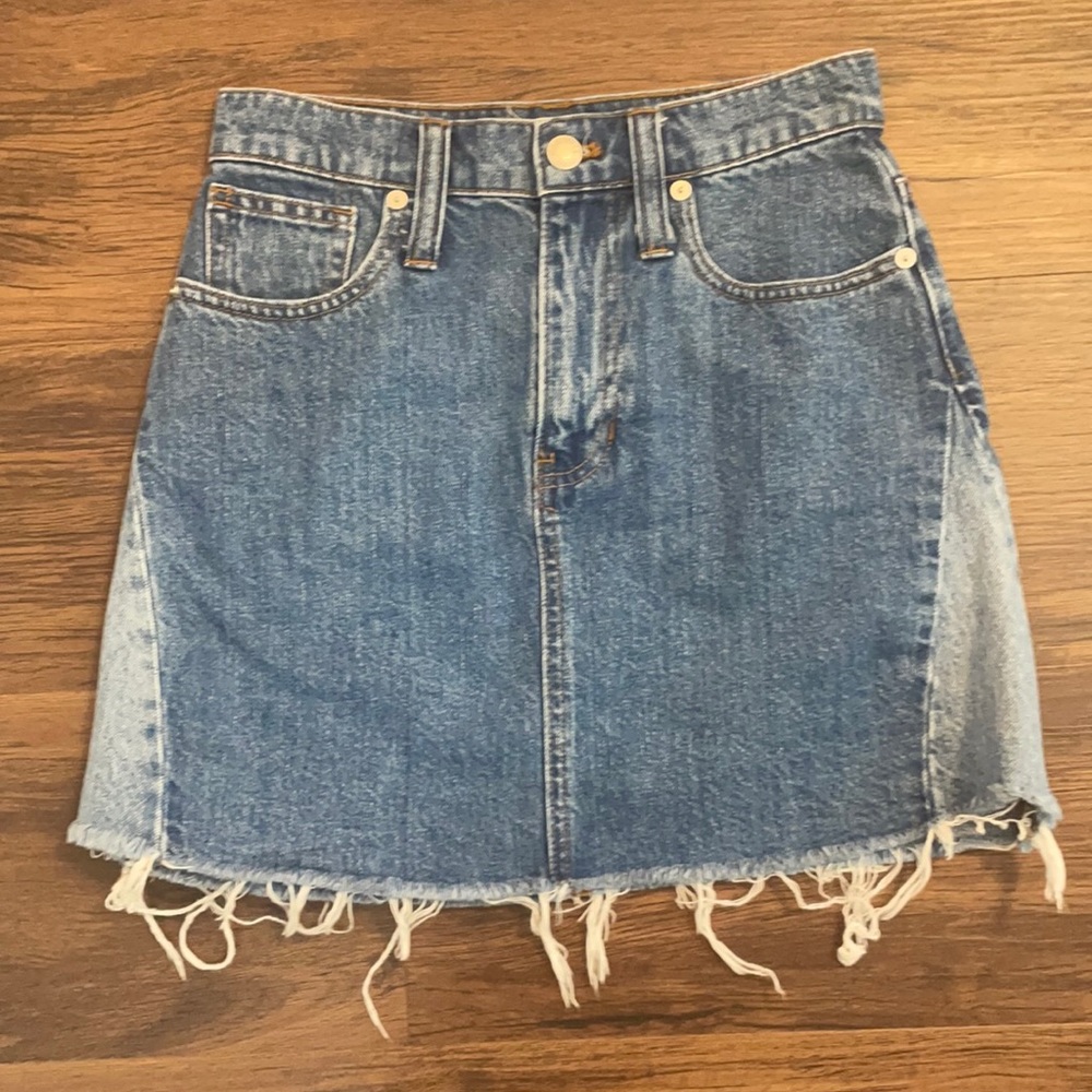 Madewell denim skirt